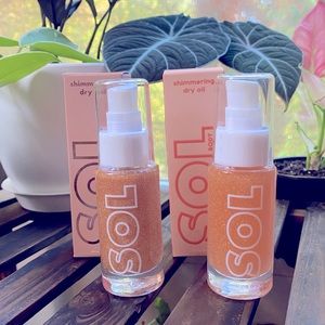 🆕 Set of Sol Body Shimmering Dry Oil in Paloma & Warm Gold